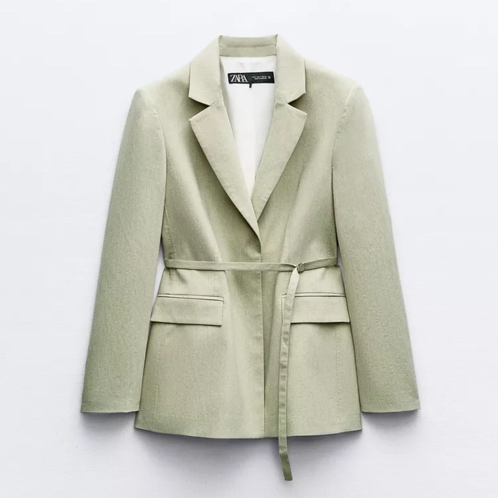 Zara Green Blazer & Short Set